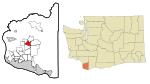 Clark County Washington Incorporated and Unincorporated areas Battle Ground Highlighted